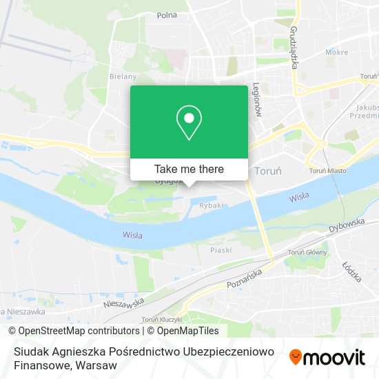 Siudak Agnieszka Pośrednictwo Ubezpieczeniowo Finansowe map