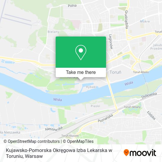 Kujawsko-Pomorska Okręgowa Izba Lekarska w Toruniu map