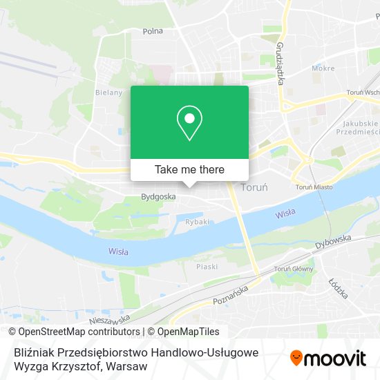 Bliźniak Przedsiębiorstwo Handlowo-Usługowe Wyzga Krzysztof map