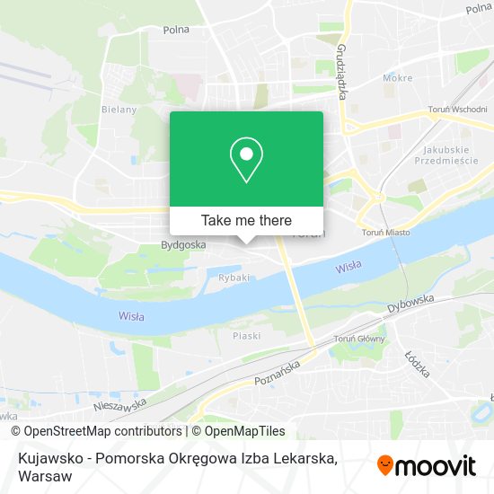 Kujawsko - Pomorska Okręgowa Izba Lekarska map