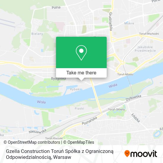 Карта Gzella Construction Toruń Spółka z Ograniczoną Odpowiedzialnością