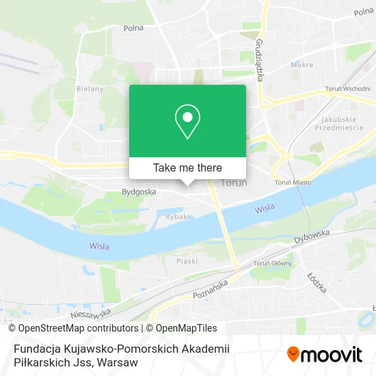 Карта Fundacja Kujawsko-Pomorskich Akademii Piłkarskich Jss