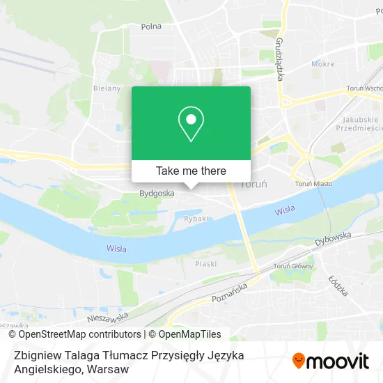 Карта Zbigniew Talaga Tłumacz Przysięgły Języka Angielskiego