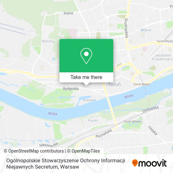 Ogólnopolskie Stowarzyszenie Ochrony Informacji Niejawnych Secretum map