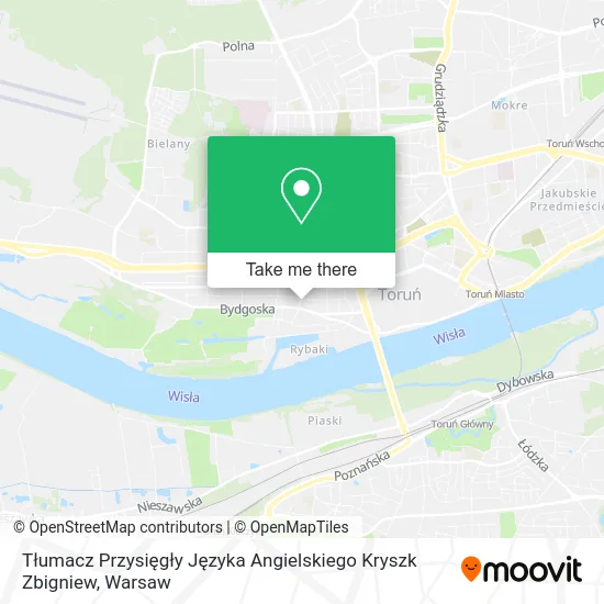 Карта Tłumacz Przysięgły Języka Angielskiego Kryszk Zbigniew