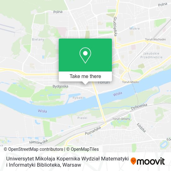 Uniwersytet Mikołaja Kopernika Wydział Matematyki i Informatyki Biblioteka map