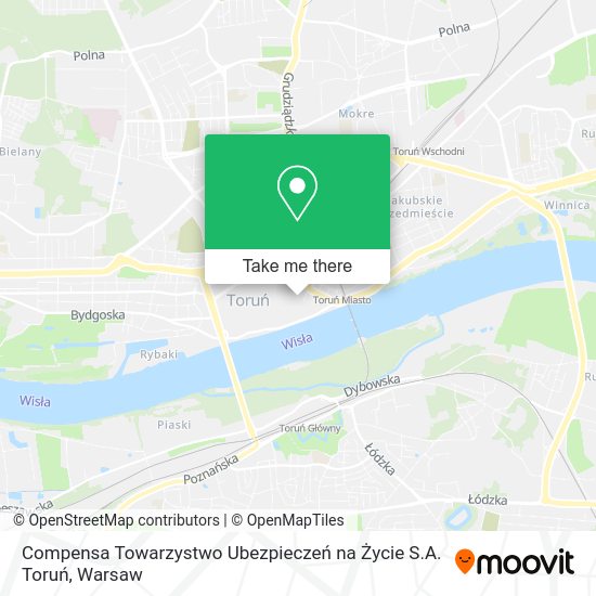 Compensa Towarzystwo Ubezpieczeń na Życie S.A. Toruń map