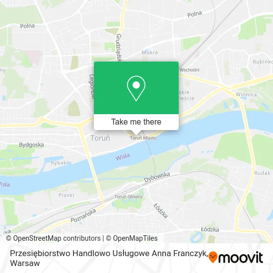 Карта Przesiębiorstwo Handlowo Usługowe Anna Franczyk