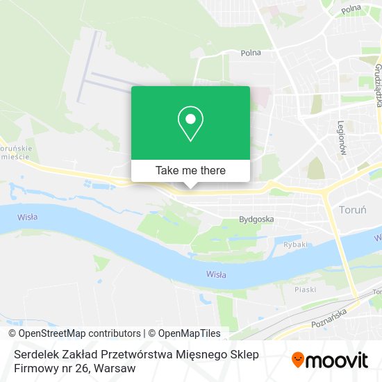 Serdelek Zakład Przetwórstwa Mięsnego Sklep Firmowy nr 26 map