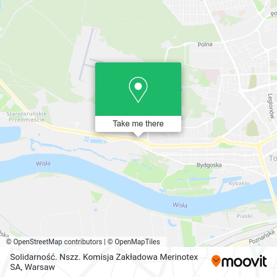 Solidarność. Nszz. Komisja Zakładowa Merinotex SA map