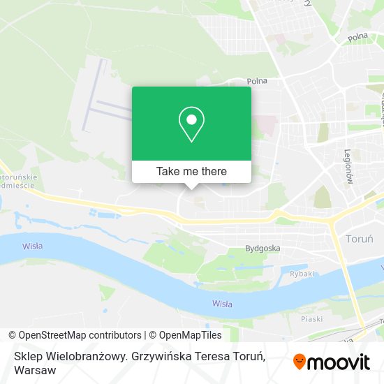 Sklep Wielobranżowy. Grzywińska Teresa Toruń map