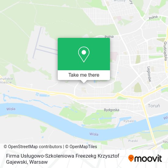 Карта Firma Usługowo-Szkoleniowa Freezekg Krzysztof Gajewski