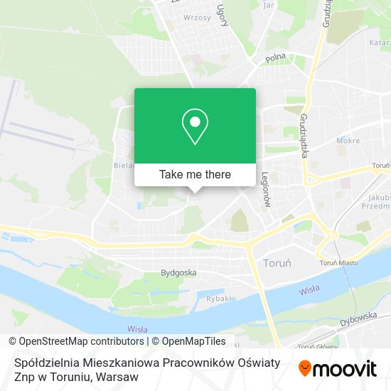 Spółdzielnia Mieszkaniowa Pracowników Oświaty Znp w Toruniu map