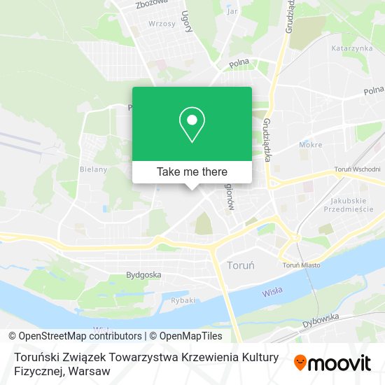 Toruński Związek Towarzystwa Krzewienia Kultury Fizycznej map