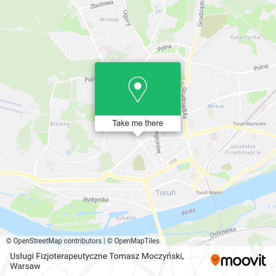 Usługi Fizjoterapeutyczne Tomasz Moczyński map