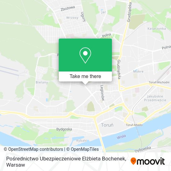 Pośrednictwo Ubezpieczeniowe Elżbieta Bochenek map