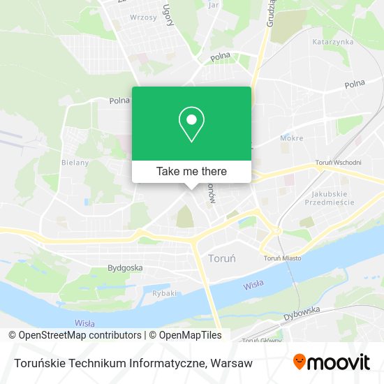 Карта Toruńskie Technikum Informatyczne