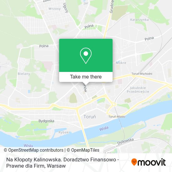 Na Kłopoty Kalinowska. Doradztwo Finansowo - Prawne dla Firm map