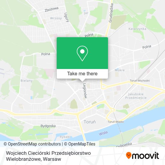 Wojciech Cieciórski Przedsiębiorstwo Wielobranżowe map