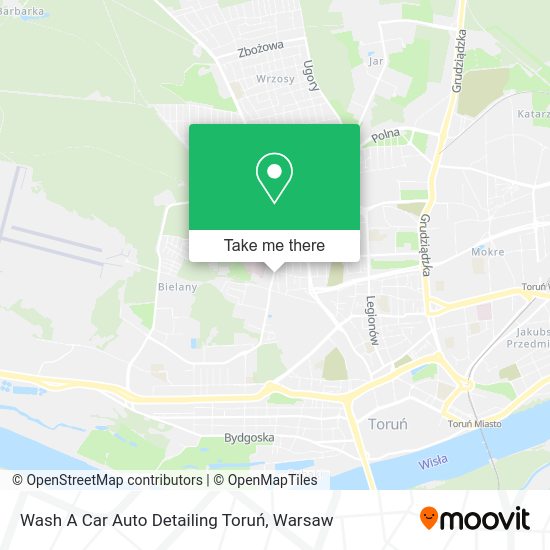 Карта Wash A Car Auto Detailing Toruń