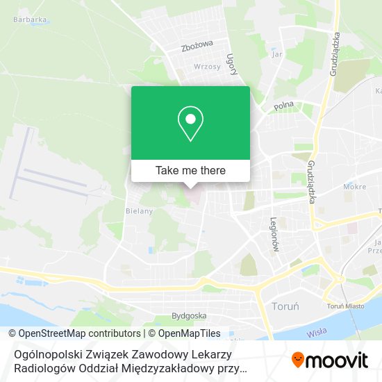 Ogólnopolski Związek Zawodowy Lekarzy Radiologów Oddział Międzyzakładowy przy Wojewódzkim Szpitalu map