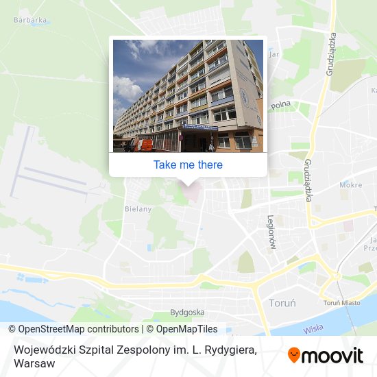 Карта Wojewódzki Szpital Zespolony im. L. Rydygiera