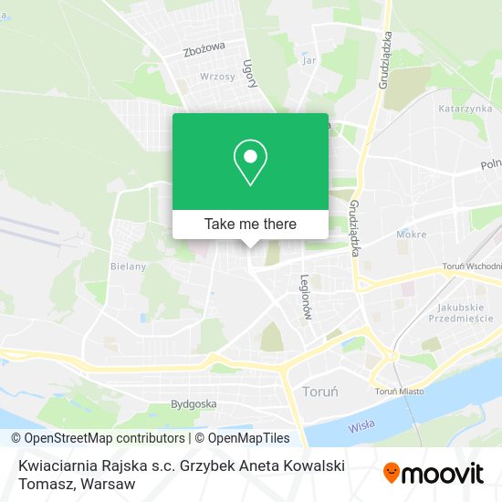 Kwiaciarnia Rajska s.c. Grzybek Aneta Kowalski Tomasz map