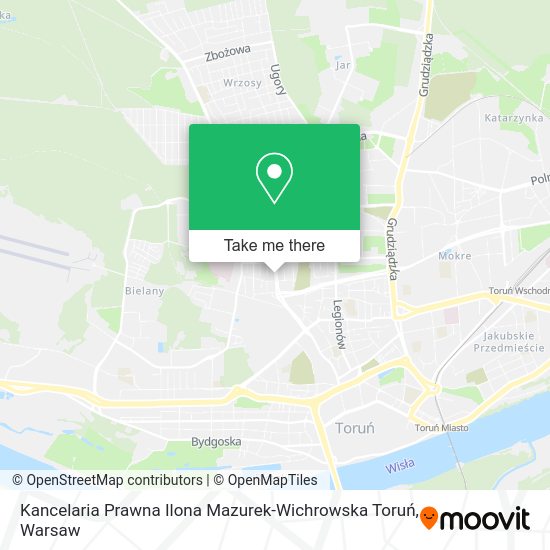 Kancelaria Prawna Ilona Mazurek-Wichrowska Toruń map