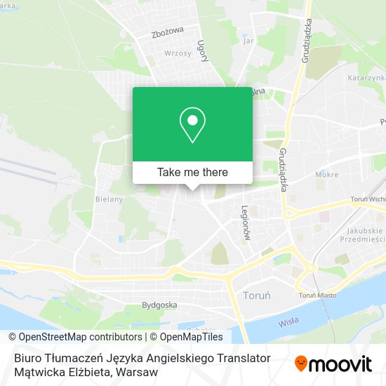 Biuro Tłumaczeń Języka Angielskiego Translator Mątwicka Elżbieta map