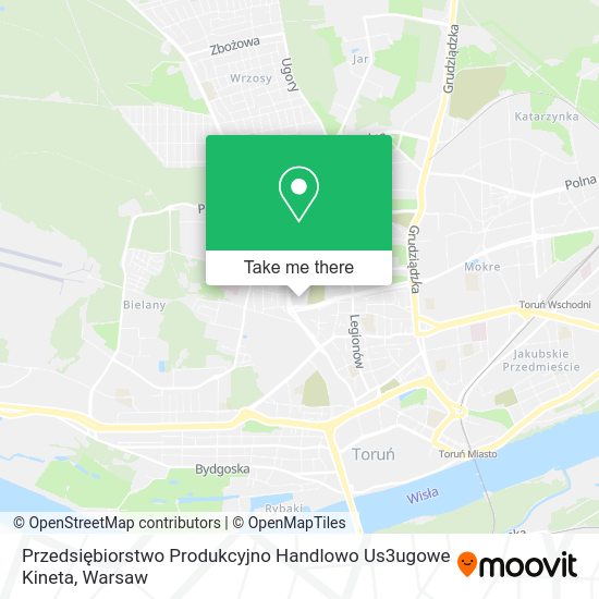 Przedsiębiorstwo Produkcyjno Handlowo Us3ugowe Kineta map