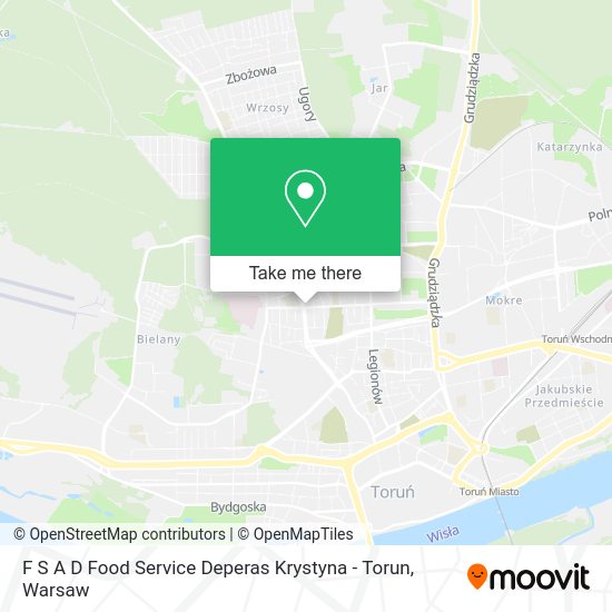 Карта F S A D Food Service Deperas Krystyna - Torun