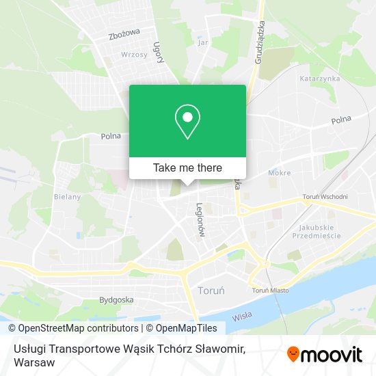 Usługi Transportowe Wąsik Tchórz Sławomir map