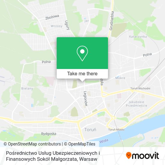 Pośrednictwo Usług Ubezpieczeniowych i Finansowych Sokół Małgorzata map