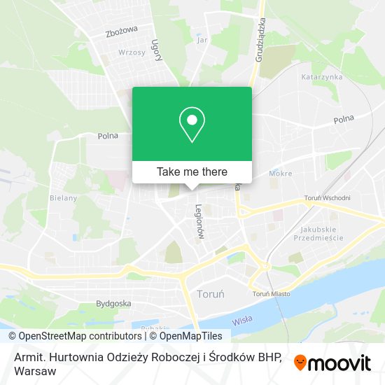 Armit. Hurtownia Odzieży Roboczej i Środków BHP map