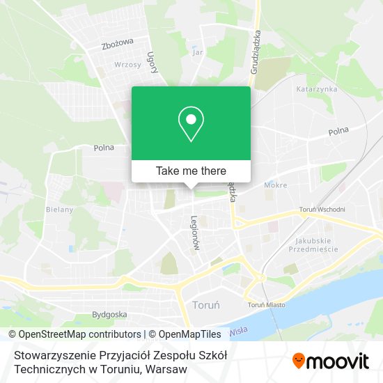 Stowarzyszenie Przyjaciół Zespołu Szkół Technicznych w Toruniu map