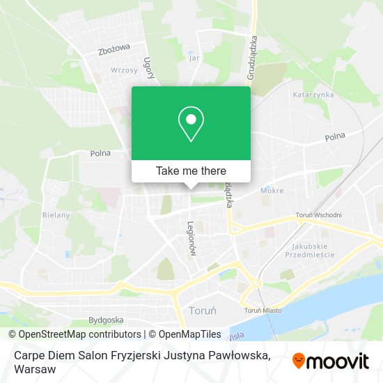 Carpe Diem Salon Fryzjerski Justyna Pawłowska map