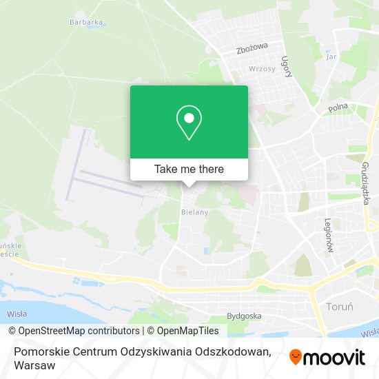 Карта Pomorskie Centrum Odzyskiwania Odszkodowan