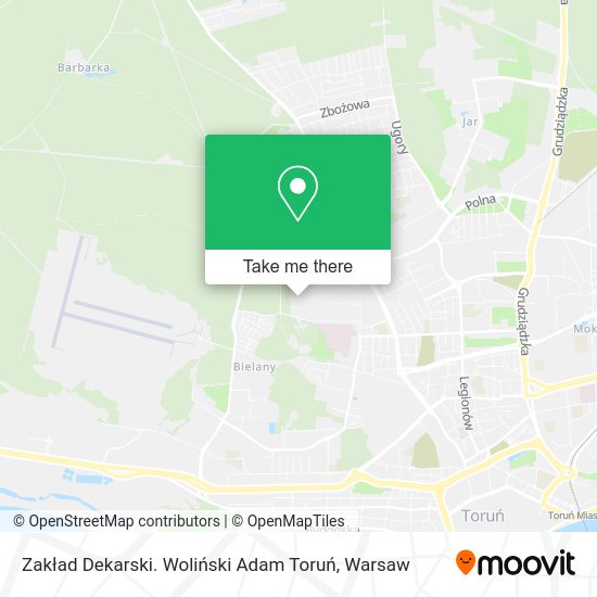 Zakład Dekarski. Woliński Adam Toruń map