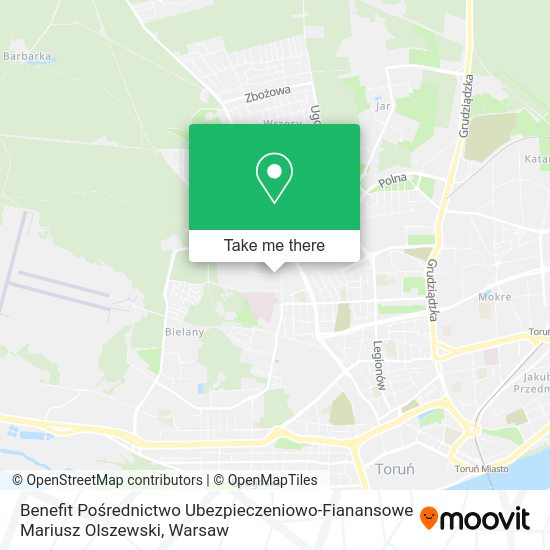 Benefit Pośrednictwo Ubezpieczeniowo-Fianansowe Mariusz Olszewski map