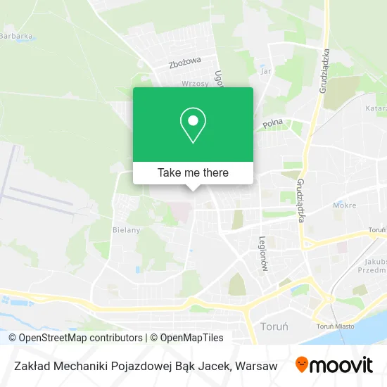Zakład Mechaniki Pojazdowej Bąk Jacek map