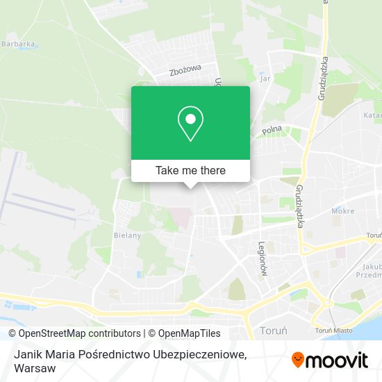 Janik Maria Pośrednictwo Ubezpieczeniowe map