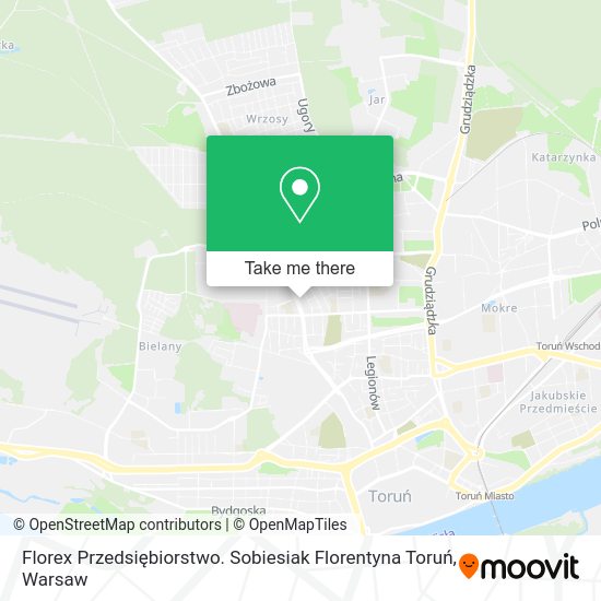 Florex Przedsiębiorstwo. Sobiesiak Florentyna Toruń map