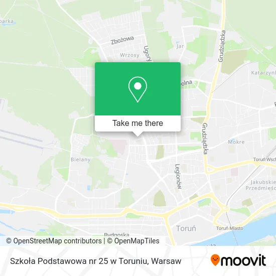Карта Szkoła Podstawowa nr 25 w Toruniu