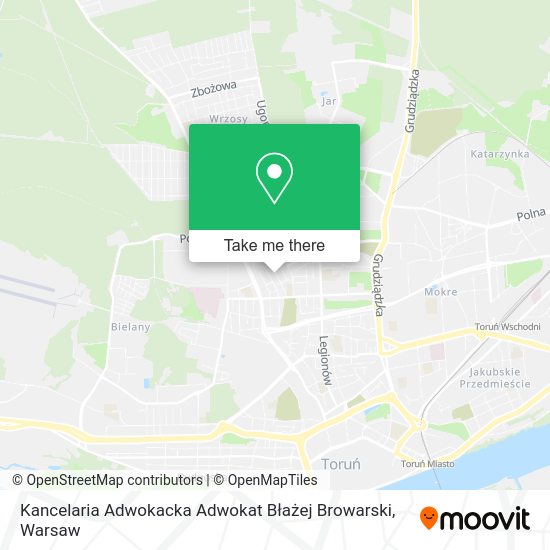 Kancelaria Adwokacka Adwokat Błażej Browarski map