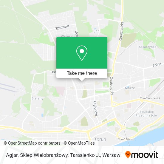 Agjar. Sklep Wielobranżowy. Tarasieńko J. map