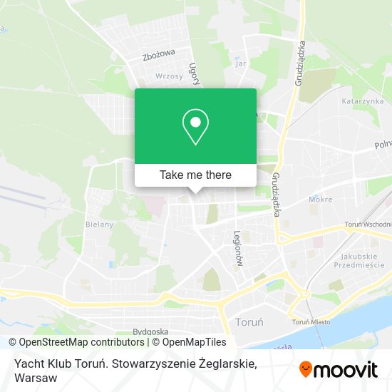 Yacht Klub Toruń. Stowarzyszenie Żeglarskie map