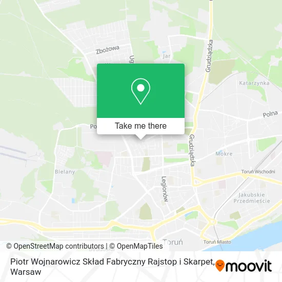 Карта Piotr Wojnarowicz Skład Fabryczny Rajstop i Skarpet