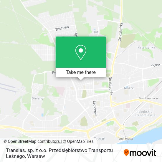 Translas. sp. z o.o. Przedsiębiorstwo Transportu Leśnego map