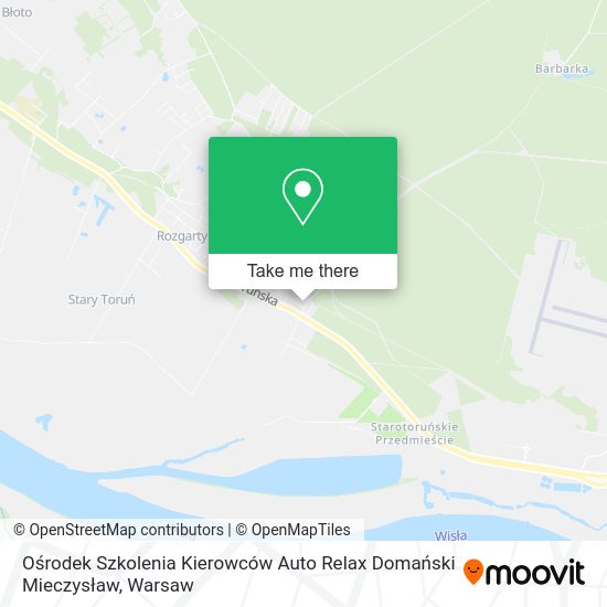 Карта Ośrodek Szkolenia Kierowców Auto Relax Domański Mieczysław