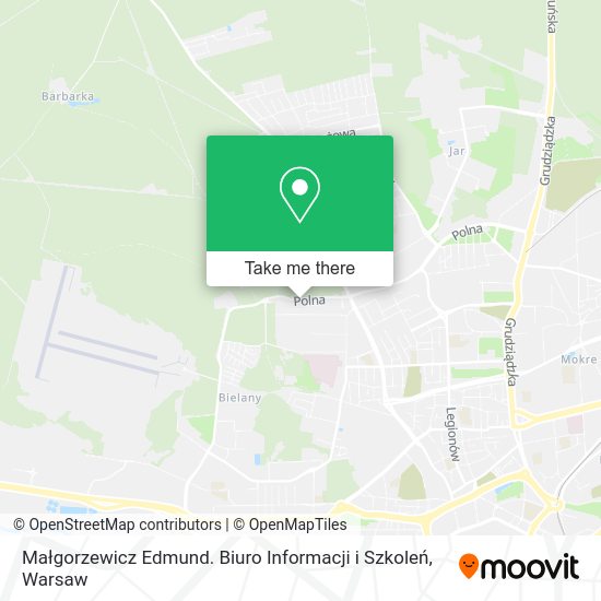 Małgorzewicz Edmund. Biuro Informacji i Szkoleń map